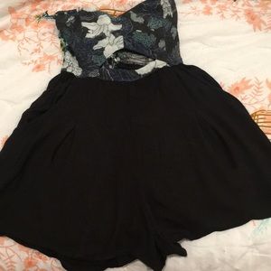 Free People strapless romper